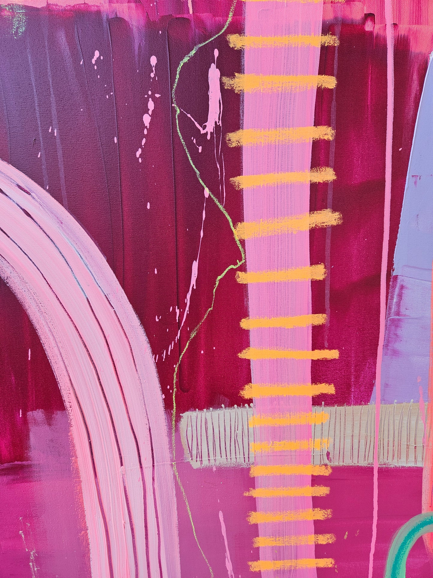 Emma Sharkey original Abstract Artwork - C'Mon Keep Going